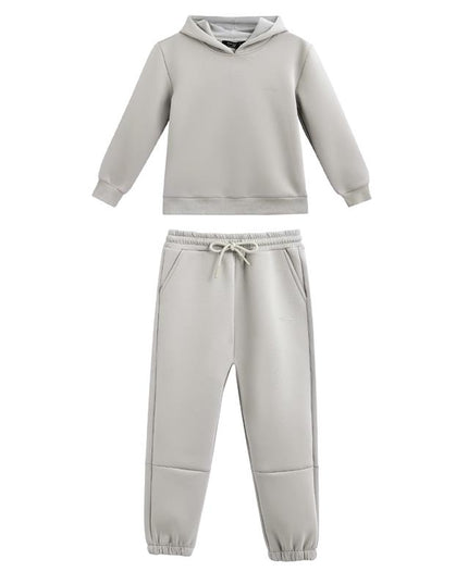 kids atelier moustache Light Gray Tracksuit Set