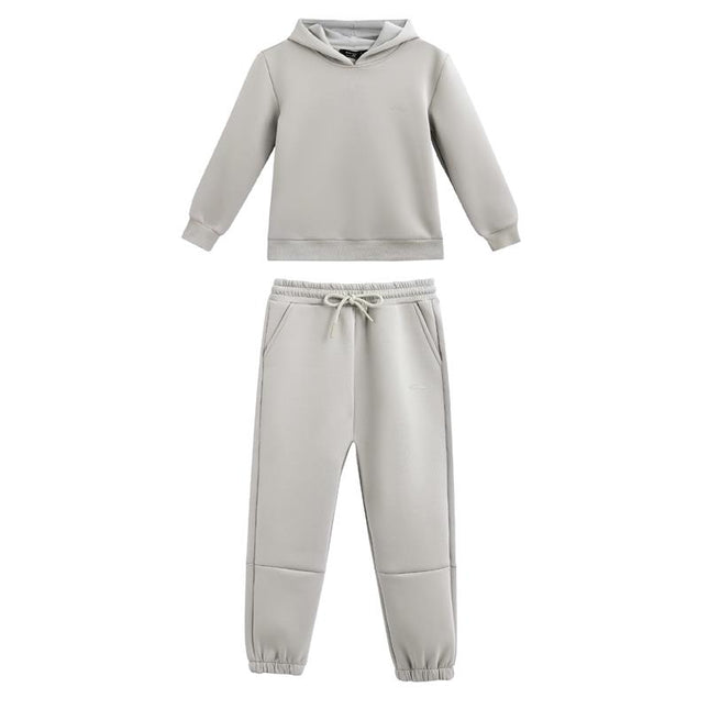 kids atelier moustache Light Gray Tracksuit Set