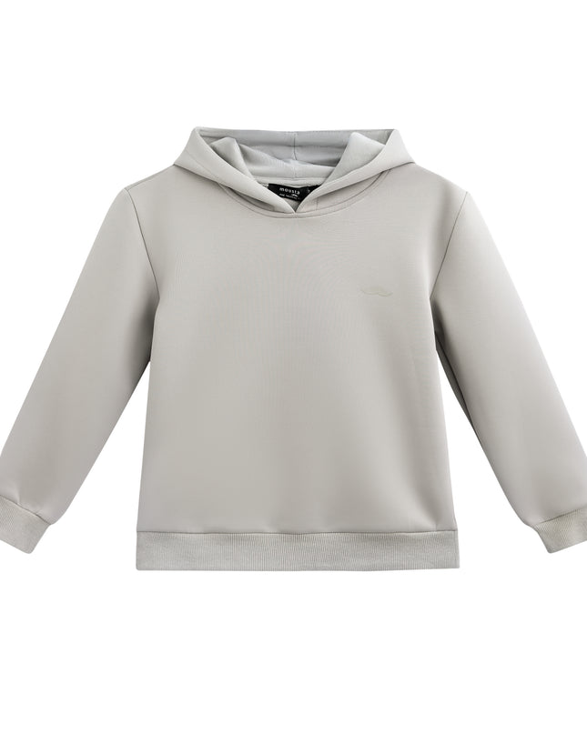 kids atelier moustache Light Gray Tracksuit Set