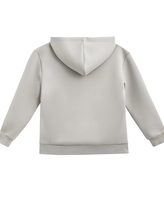 kids atelier moustache Light Gray Tracksuit Set