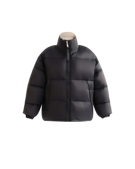 kids atelier moustache Black Quilted Puffer Jacket
