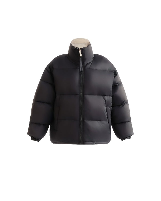 kids atelier moustache Black Quilted Puffer Jacket