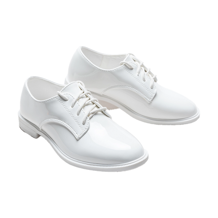 kidsatelier-moustache-White-Oxford-Laced-Dress-Shoes