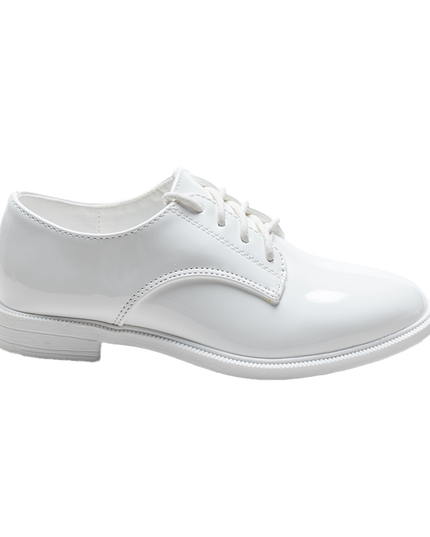 kidsatelier-moustache-White-Oxford-Laced-Dress-Shoes