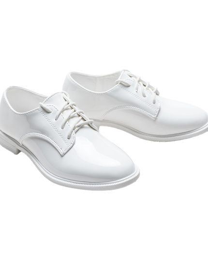 kidsatelier-moustache-White-Oxford-Laced-Dress-Shoes