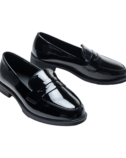 kidsatelier-moustache-Black-Patent-Penny-Loafers