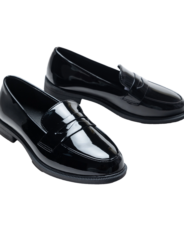 kidsatelier-moustache-Black-Patent-Penny-Loafers