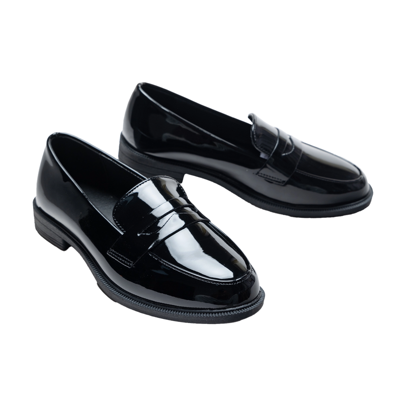 kidsatelier-moustache-Black-Patent-Penny-Loafers