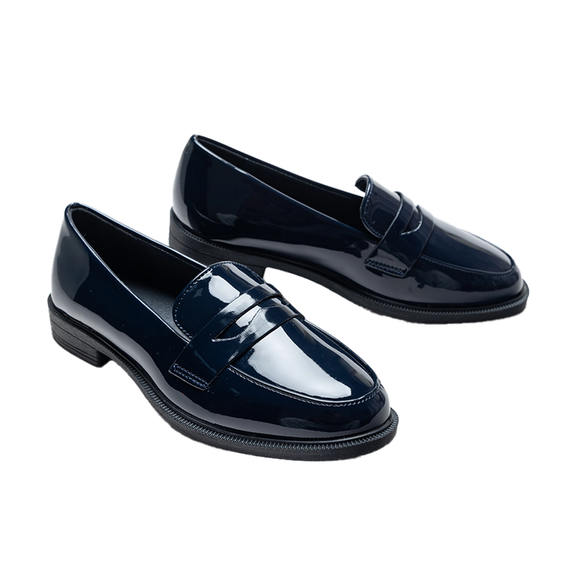 kidsatelier-moustache-Navy-Patent-Penny-Loafers