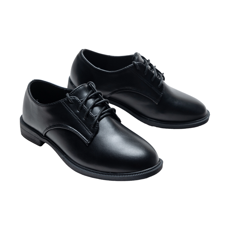 kidsatelier-moustache-Black-Derby-Dress-Shoes