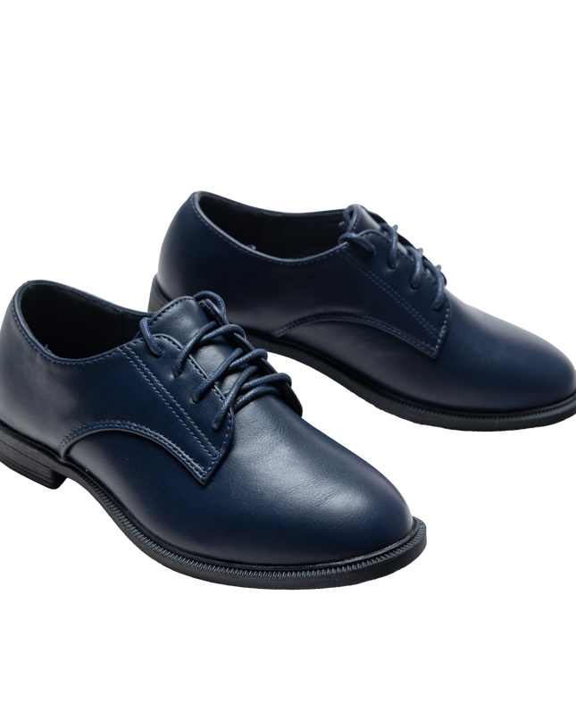kidsatelier-moustache-Navy-Derby-Dress-Shoes