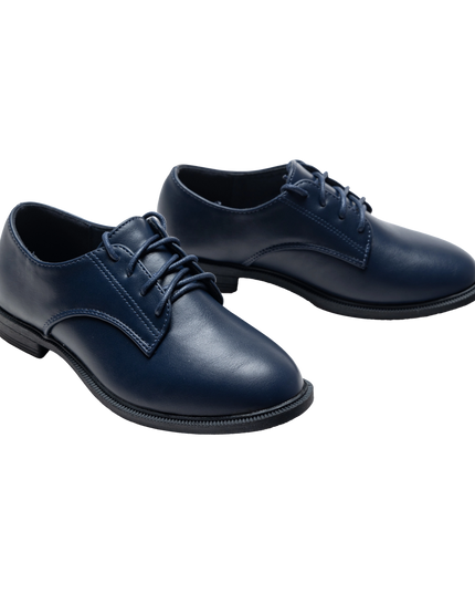 kidsatelier-moustache-Navy-Derby-Dress-Shoes