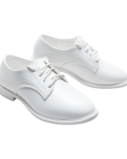 kidsatelier-moustache-White-Derby-Dress-Shoes
