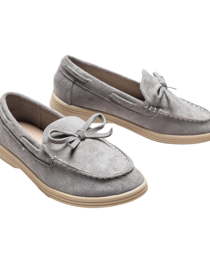 kidsatelier-moustache-Gray-Suede-Formal-Laced-Dress-Shoes