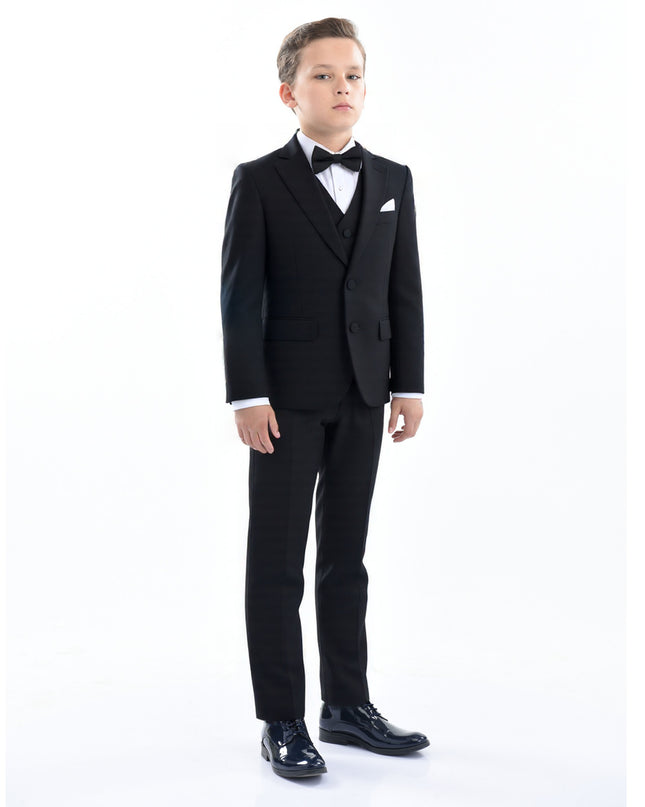 kidsatelier-moustache-Black-Peak-Lapel-Tuxedo-Set