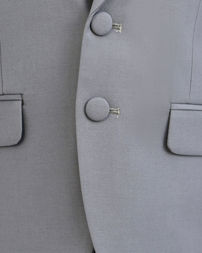 kidsatelier-moustache-Light-Gray-Peak-Lapel-Tuxedo-Set