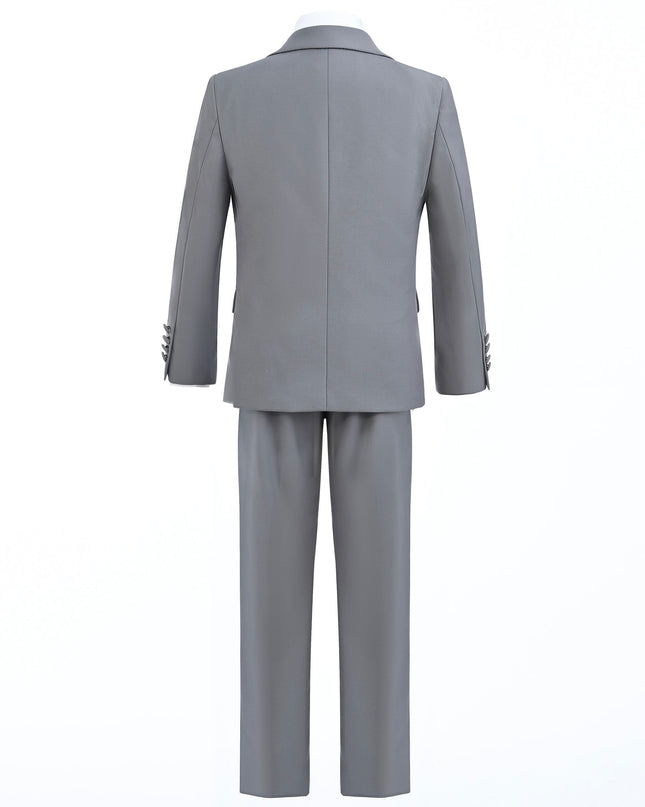 kidsatelier-moustache-Light-Gray-Peak-Lapel-Tuxedo-Set