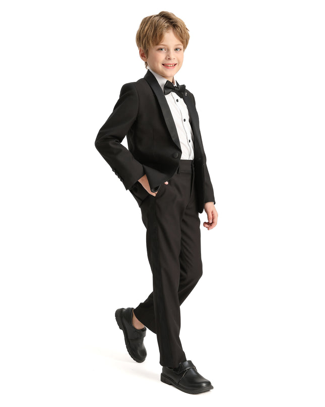 kidsatelier-moustache-Black-Moustache-Shawl-Lapel-Tuxedo-Set