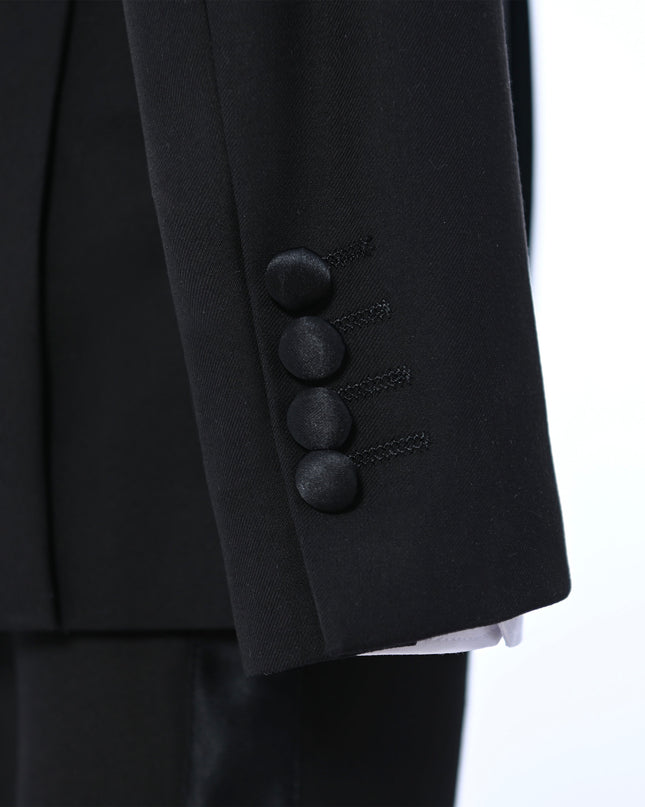 kidsatelier-moustache-Black-Moustache-Shawl-Lapel-Tuxedo-Set