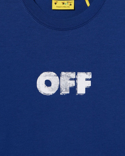 kids atelier off-white Blue Arrow Sponge T-Shirt