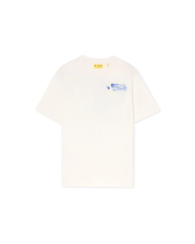kids atelier off-white White Arrow Acrylic T-Shirt