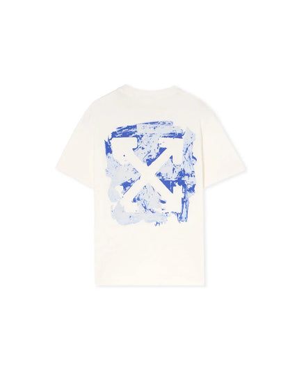 kids atelier off-white White Arrow Acrylic T-Shirt