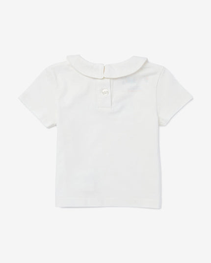 kids atelier off-white White Bookish Watercolor TEE
