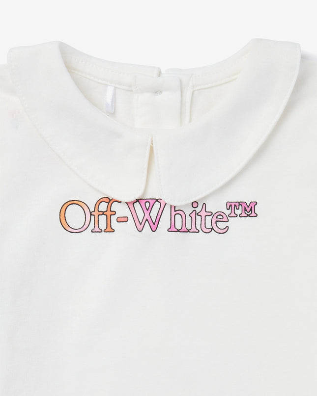 kids atelier off-white White Bookish Watercolor TEE