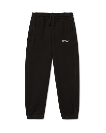 kids atelier off-white Black Bookish Diag Sweatpants