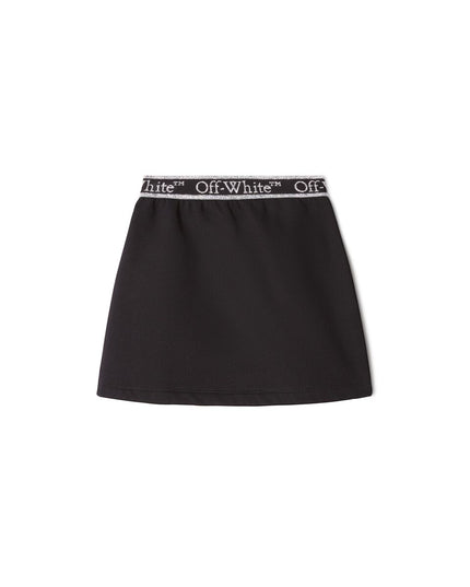 kids atelier off-white Black Bookish Logoband Sweatskirt