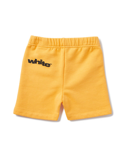 Kids Atelier-Off White-Yellow Logo-Print Shorts