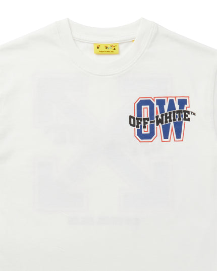 Kids Atelier-Off White-White Varsity Arrow T-Shirt