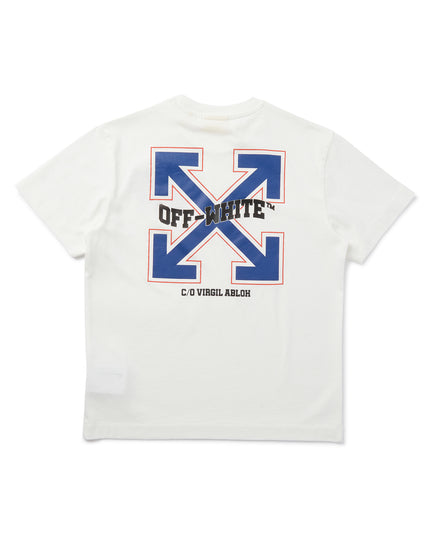Kids Atelier-Off White-White Varsity Arrow T-Shirt