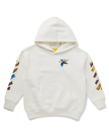 Kids Atelier-Off White-White Paint Arrow Hoodie