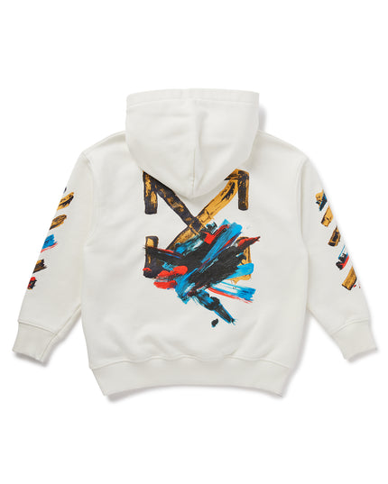 Kids Atelier-Off White-White Paint Arrow Hoodie