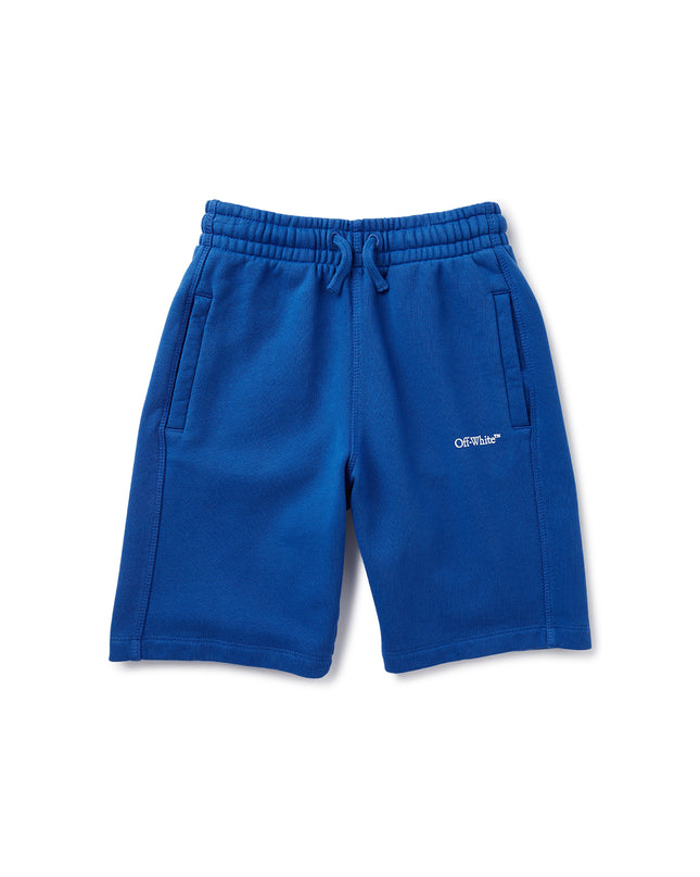 Kids Atelier-Off White-Blue Bookish Sweat Shorts