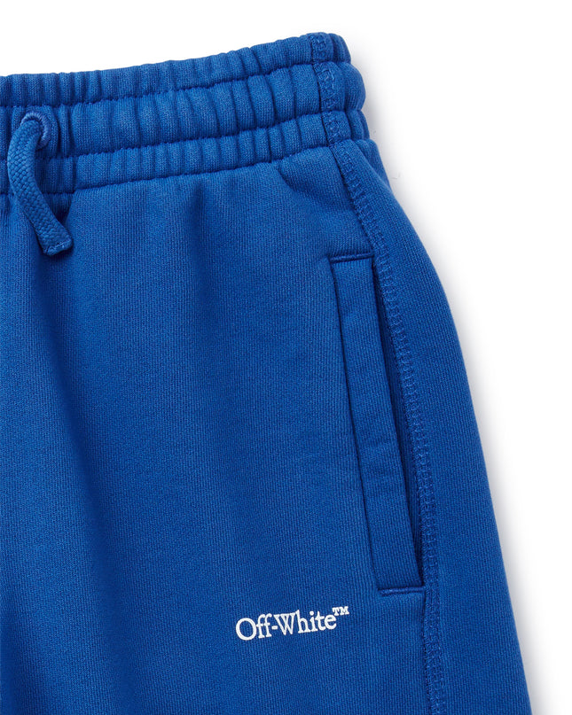 Kids Atelier-Off White-Blue Bookish Sweat Shorts