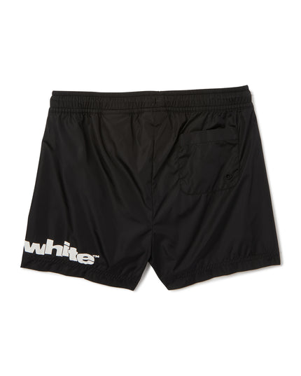 Kids Atelier-Off White-Black Off Split Swim Shorts