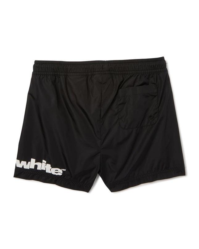 Kids Atelier-Off White-Black Off Split Swim Shorts