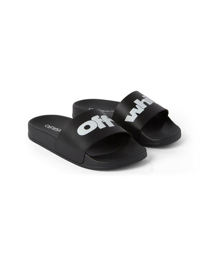Kids Atelier-Off White-Black Pool Sliders