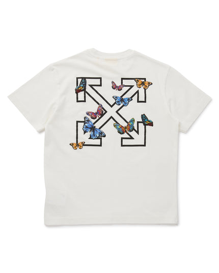 Kids Atelier-Off White-White Butterfly Arrow T-shirt