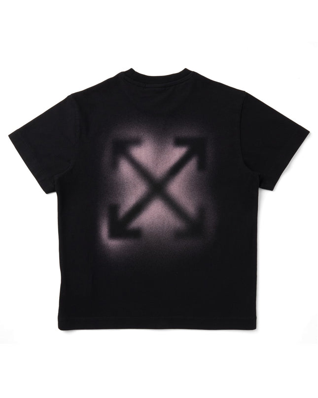 Kidsatelier-Off White-Black Spray-Arrow-t-Shirt