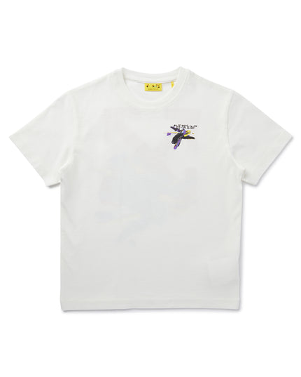 Kids Atelier-Off White-White Arrow-Print T-shirt
