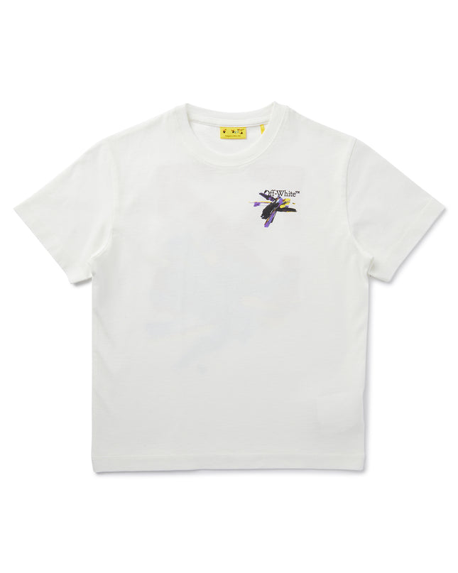 Kids Atelier-Off White-White Arrow-Print T-shirt