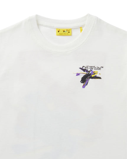 Kids Atelier-Off White-White Arrow-Print T-shirt