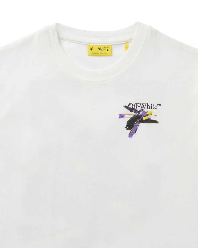 Kids Atelier-Off White-White Arrow-Print T-shirt