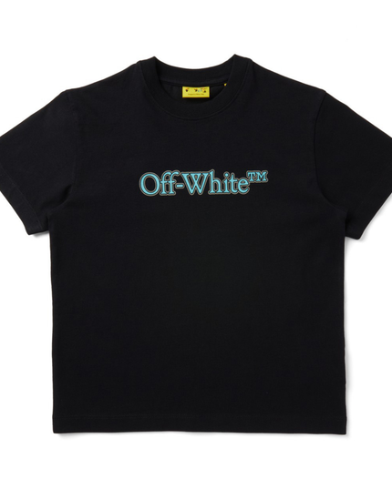 Kids Atelier-Off White-Black Big Bookish T-Shirt