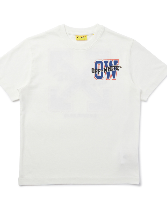 Kids Atelier-Off White-White Varsity Arrow T-Shirt