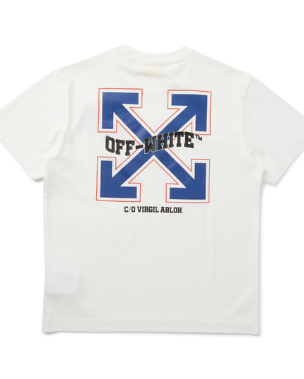 Kids Atelier-Off White-White Varsity Arrow T-Shirt
