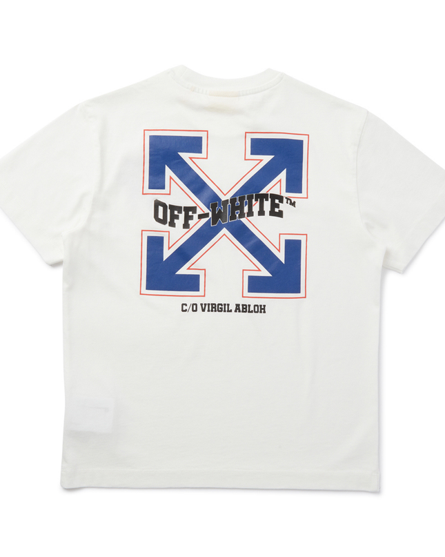 Kids Atelier-Off White-White Varsity Arrow T-Shirt